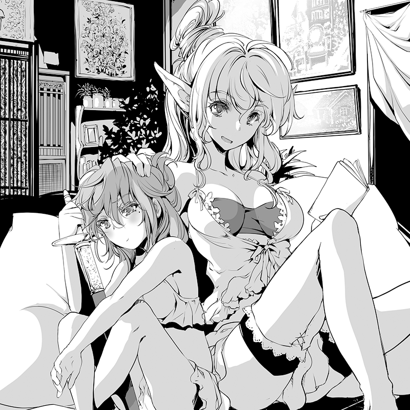 宣教師ゴンドルフ　イラスト　オリジナル・白黒　モノクローム4