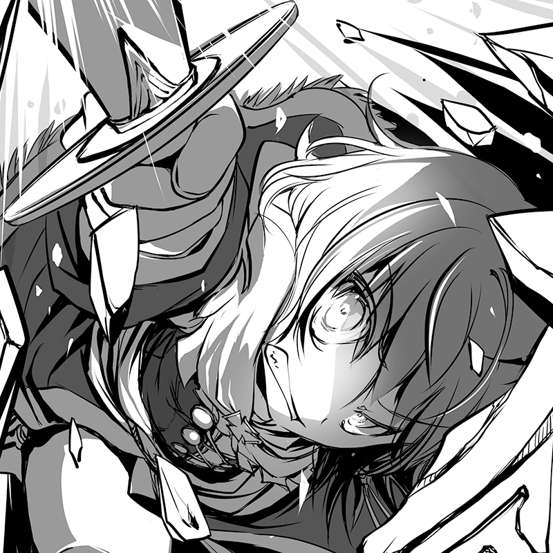 宣教師ゴンドルフ　イラスト　オリジナル・白黒　モノクローム9